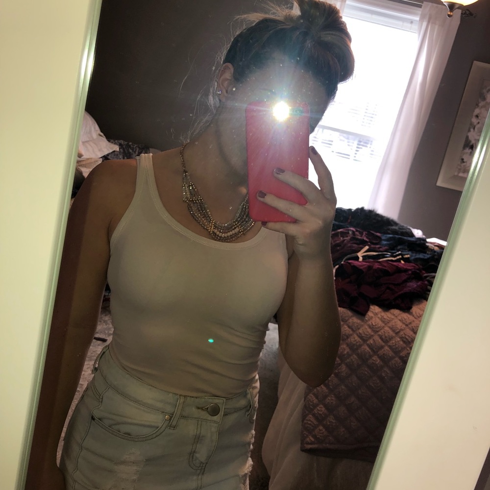 Beige tank top